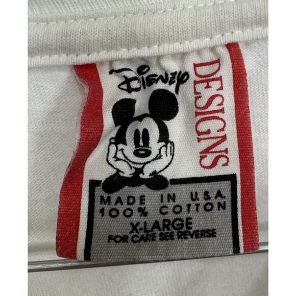 VTG Disney Designs Walt Disney World XL Mickey Mouse X-Large T-Shirt USA READ - Picture 8 of 9